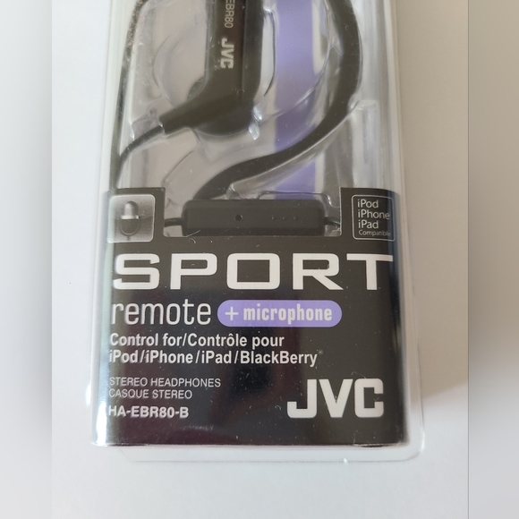 JVC Sport Earphones Earbuds Remote With Microphone IPhone Compatible - Picture 3 of 3